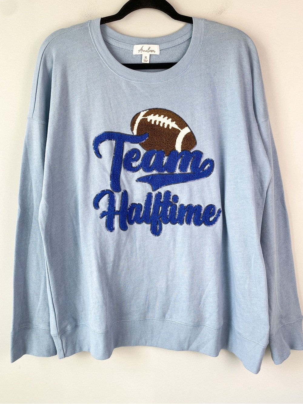 Team Halftime Womens Crewneck Sweatshirt XL Blue Sporty Football Kentucky